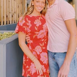 Olivaceous Floral Dress Size S